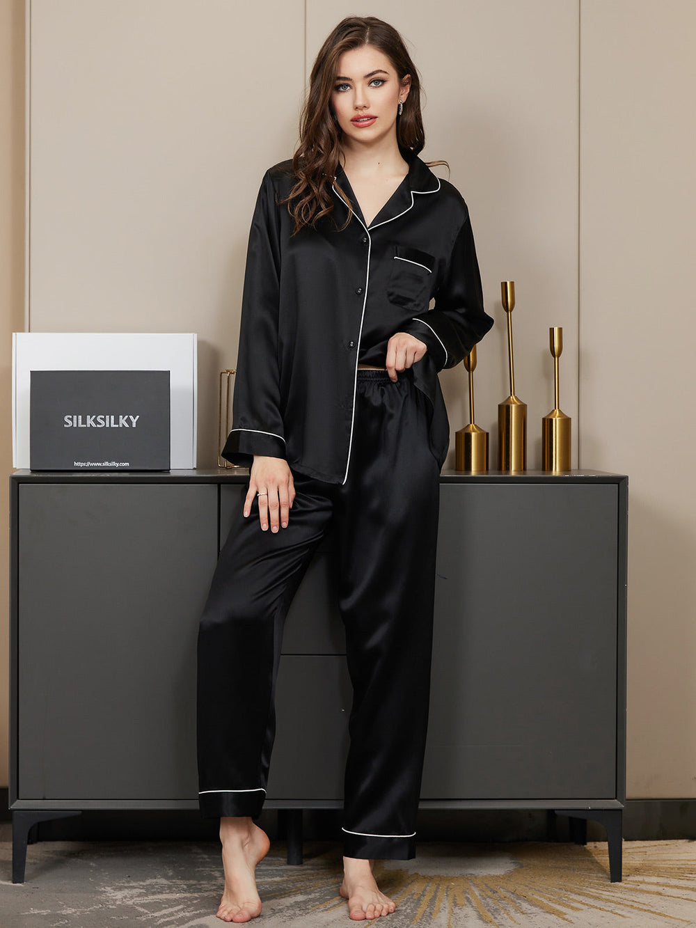 Celestine | Luxe Satin Pajama Set