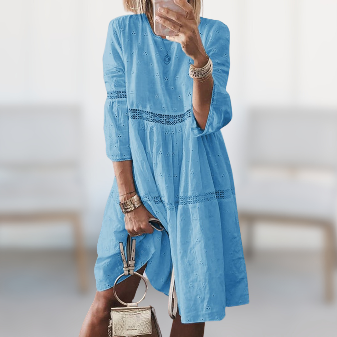 Madeline | Elegant Eyelet Dress